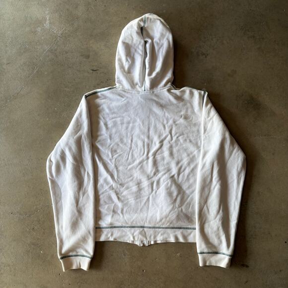 VINTAGE Y2K NIKE OREGON DUCKS CROPPED ZIP UP HOODIE CUTE GRAPHIC WOMENS LARGE - Picture 3 of 5